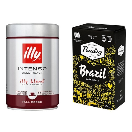 illy и Paulig кофе молотый